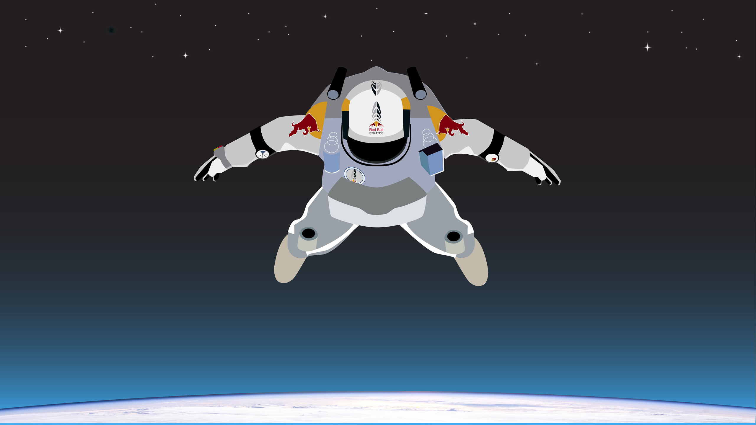 komme ud for ål Amerika Skydive From Space - Desktop Wallpaper - RobotSpaceBrain