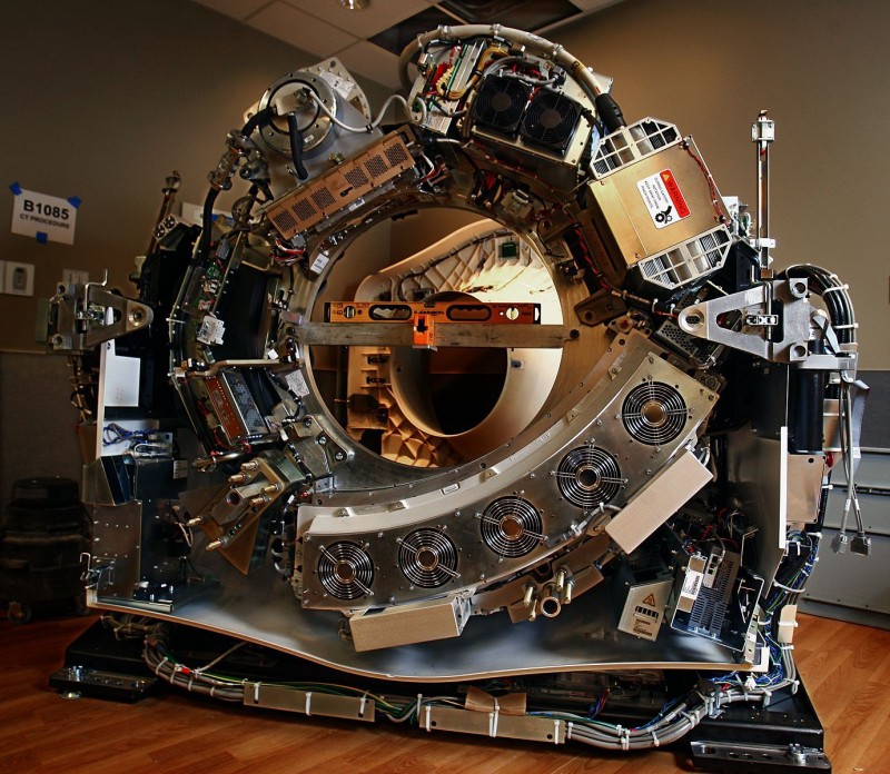 CT Scanner Without Cover