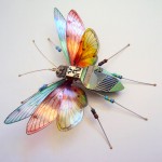 Insects Built from Old Computer and Video Game Machine Parts